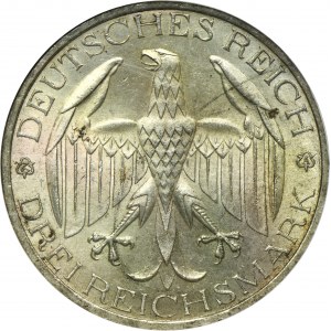 Germany, Weimarer Republik, 3 Mark Berlin 1929 A - Vereinigung Waldecks mit Preussen
