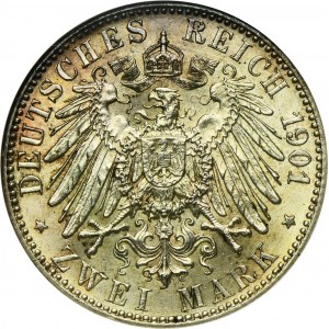 Allemagne, Royaume de Prusse, Guillaume II, 2 Marks Berlin 1901