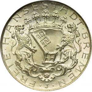 Germany, City of Bremen, 2 Mark Hamburg 1904 J