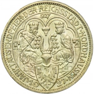Germany, Weimar Republic, 3 Mark 1927 - Nordhausen