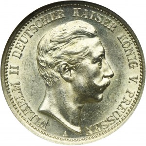 Germany, Kingdom of Prussia, Wilhelm II, 2 Mark Berlin 1912 A