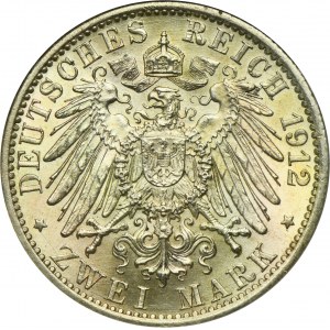 Germany, Kingdom of Prussia, Wilhelm II, 2 Mark Berlin 1912 A