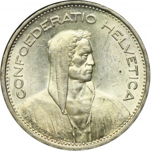 Switzerland, 5 Francs Bern 1939 B