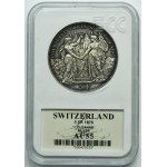 Switzerland, 5 Francs Bern 1876 - Shooting Festival in Lausanne