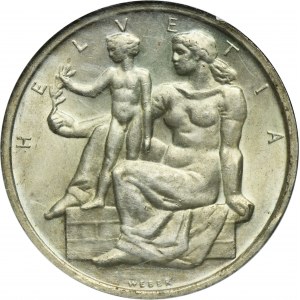 Švajčiarsko, 5 frankov Bern 1948 - Ústava