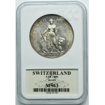 Switzerland, 5 Francs (Shooting Thaler) Bern 1885 - Bern shooting festival