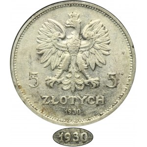 Nike, 5 złotych Warszawa 1930 - RZADKIE