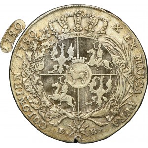 Poniatowski, Thaler Varsovie 1780 EB - RARE