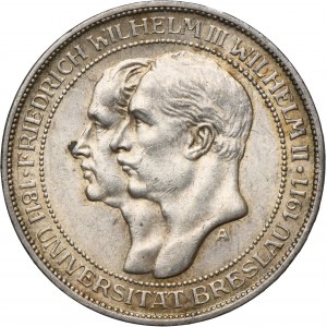 Germany, Kingdom of Prussia, Wilhelm II, 3 Mark Berlin 1911 A