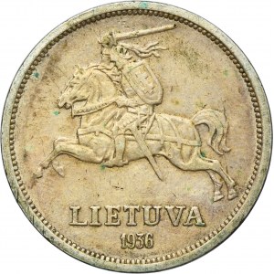 Lithuania, Republic, 5 Litai Kaunas 1936