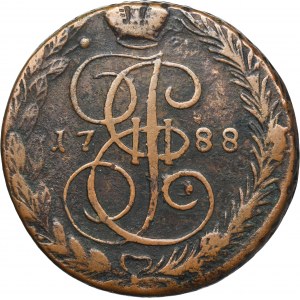 Russia, Catherine II, 5 Kopeck Jekaterinburg 1788 KM