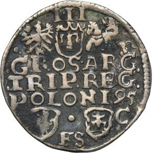 Sigismund III Vasa, 3 Groschen Bromberg 1595