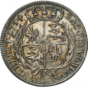 Augustus III of Poland, 1/4 Thaler Leipzig 1754 EC