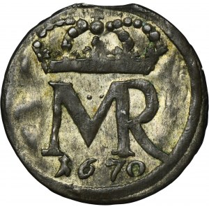 Michael I Wisnowiecki, Schilling Danzig 1670