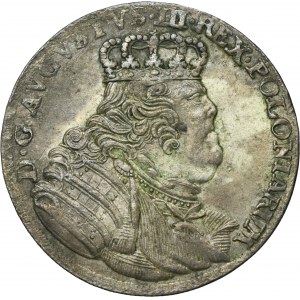 Augustus III of Poland, 1/4 Thaler Leipzig 1754 EC