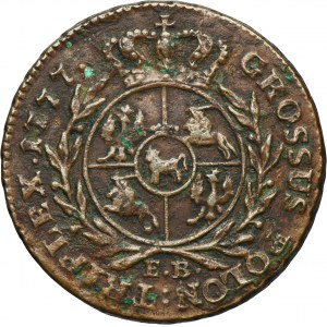 Poniatowski, Trojak Varšava 1777 EB