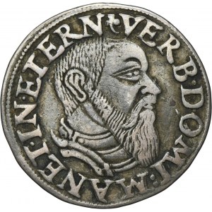 Silesia, Duchy of Liegnitz-Brieg-Wohlau, Friedrich II, 3 Groschen Brieg 1545 - VERY RARE