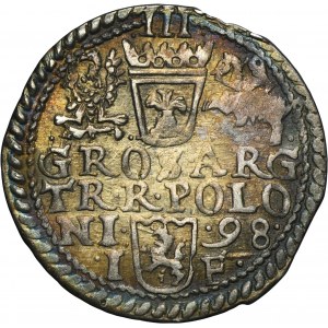 Sigismund III Vasa, 3 Groschen Olkusz 1598