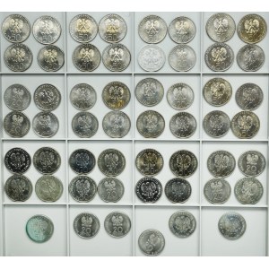 Zestaw, PRL, 20 złotych i 50 złotych (54 szt.)