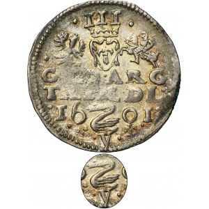 Sigismund III Vasa, 3 Groschen Vilinius 1601