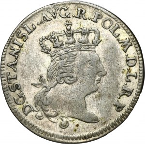 Poniatowski, 6 Groschen Thorn 1765 SB - RARE