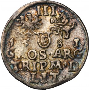 Stephen Bathory, 3 Groschen Vilnius 1581