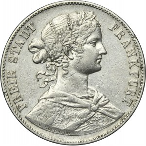 Germany, City of Frankfurt, Thaler Frankfurt 1860