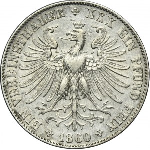 Germany, City of Frankfurt, Thaler Frankfurt 1860