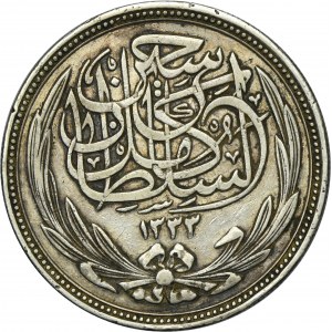 Egypt, Hussein Kamil, 20 Piastres Bombay 1916 (AH 1335)