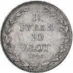 1 1/2 rouble = 10 zloty Warsaw 1840 MW - RARE