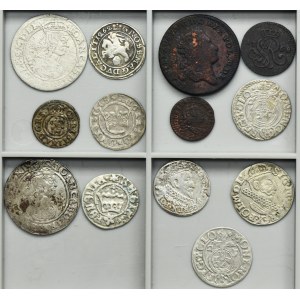 Lot, Poland, Silesia and Riga under Sweden, Mix of coins (13 pcs.)