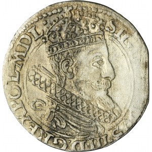 Sigismond III Vasa, Grosz Kraków 1604 - double bordure et Lewart