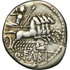 Roman Republic, Q. Fabius Labeo, Denarius 124 BC