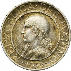San Marino, 5 Lire Rome 1932 R