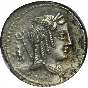 Roman Republic, L. Iulius Bursio, Denarius 85 BC