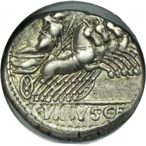 Roman Republic, C. Vibius Pansa, Denarius 90 BC
