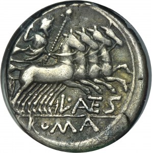 Roman Republic, L. Antestius Gragulus, Denarius 136 BC
