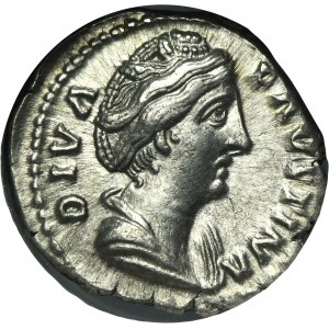 Roman Imperial, Faustina I, Posthumous Denarius