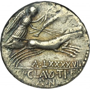 Roman Republic, Ti. Claudius Nero, Denarius serratus 79 BC