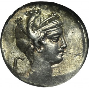 Roman Republic, M. Plaetorius M.f. Cestianus, Denarius 69 BC