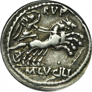Roman Republic, M. Lucilius Rufus, Denarius 101 BC