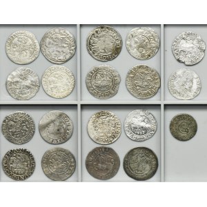 Lot, Poland and Riga under Sweden, Schilling, 1/2 Groschen and Groschen (19 pcs.)
