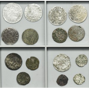 Satz, Polen, Herzogliches Preußen, Schweden und Riga unter schwedischer Herrschaft, Münzmischung (15 Stk.)