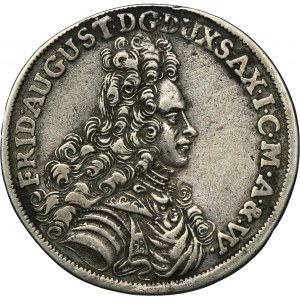 Niemcy, Saksonia, Fryderyk August I, 2/3 Talara (gulden) Drezno 1697 IK