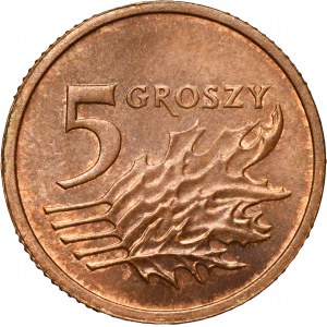 PRÓBA BRĄZ, 5 groszy 2005 - BARDZO RZADKIE