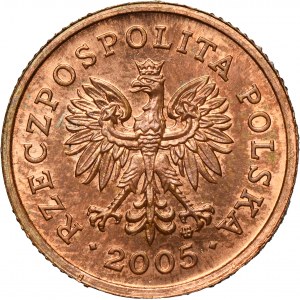 PRÓBA BRĄZ, 5 groszy 2005 - BARDZO RZADKIE