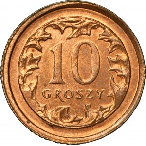 PRÓBA BRĄZ, 10 groszy 2005 - BARDZO RZADKIE