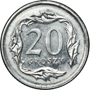 PRÓBA ALUMINIUM, 20 groszy 2005 - BARDZO RZADKIE