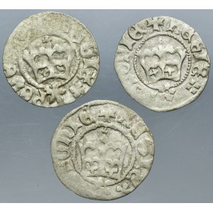 Lot, John I Albert, 1/2 Groschen (3 pcs.)