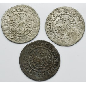 Ensemble, Pologne et Silésie, demi-penny (3 pièces).